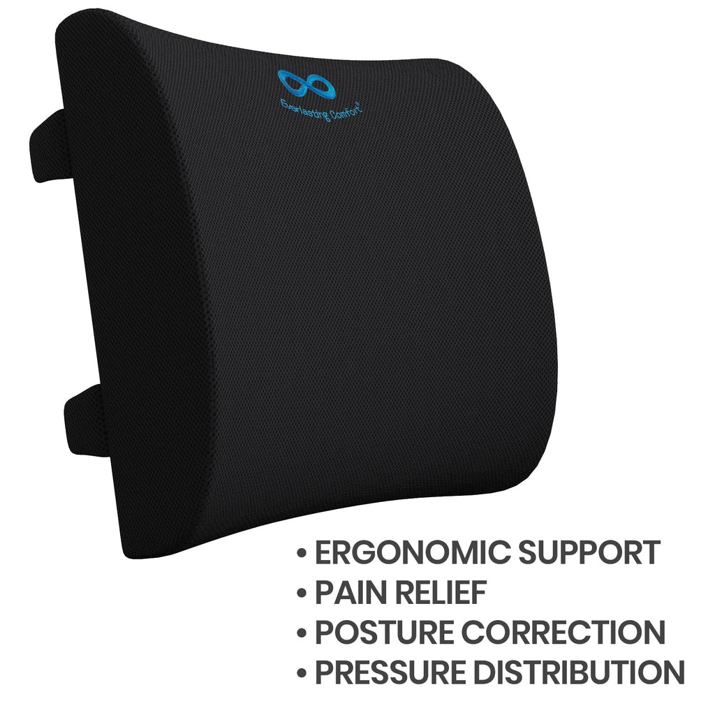 Everlasting Comfort After Spinal Surgery Recovery Back Cushion Black