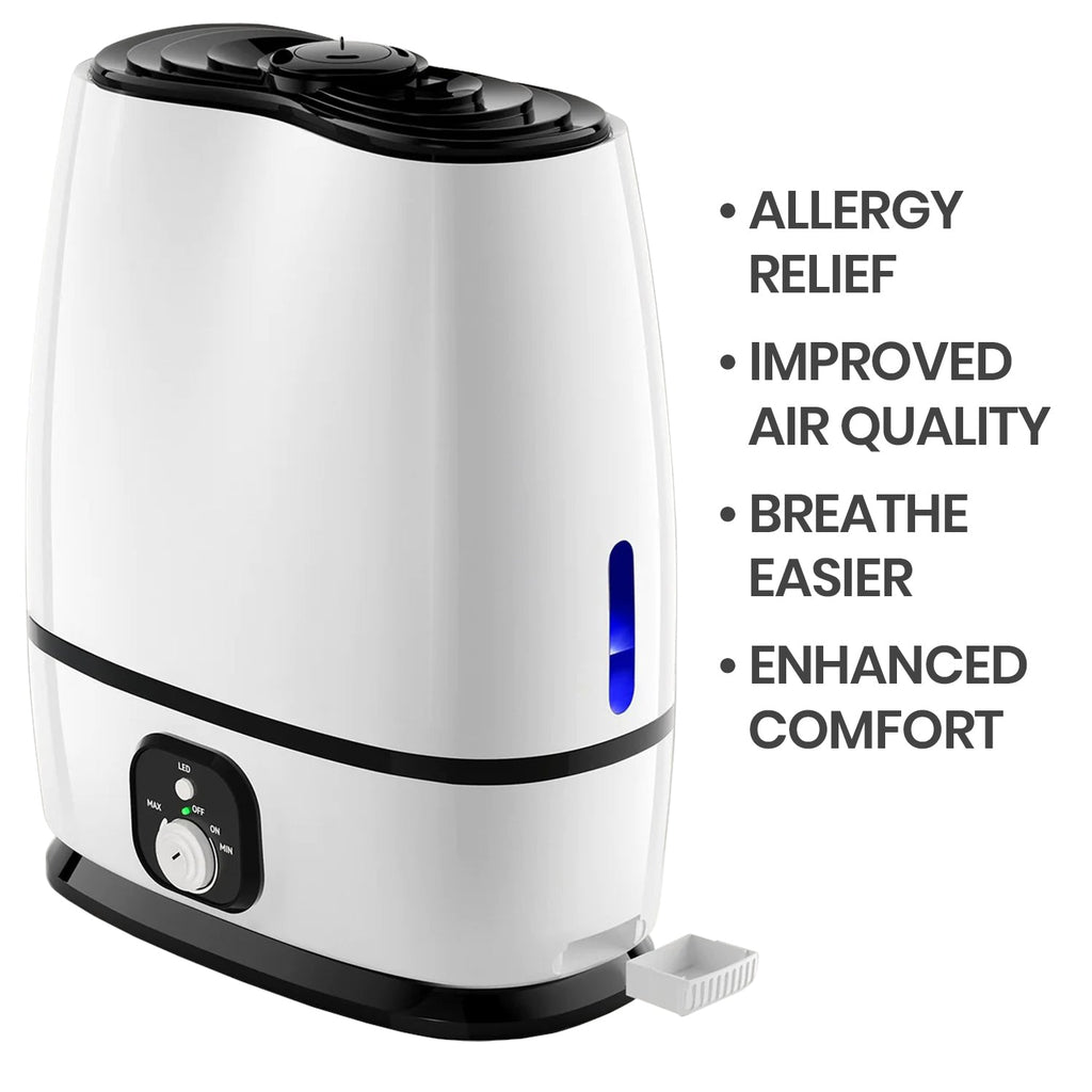 Everlasting Comfort Humidifier 6L Ease Allergy: Breathe Free White