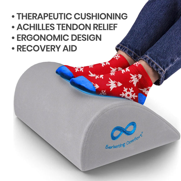 StepLively Foot Rest Memory Foam Pillow for Under Desk at Work,  Anti-Fatigue Ergonomic Design Foot Support Pillow for Fatigue & Pain  Relief, Ideal