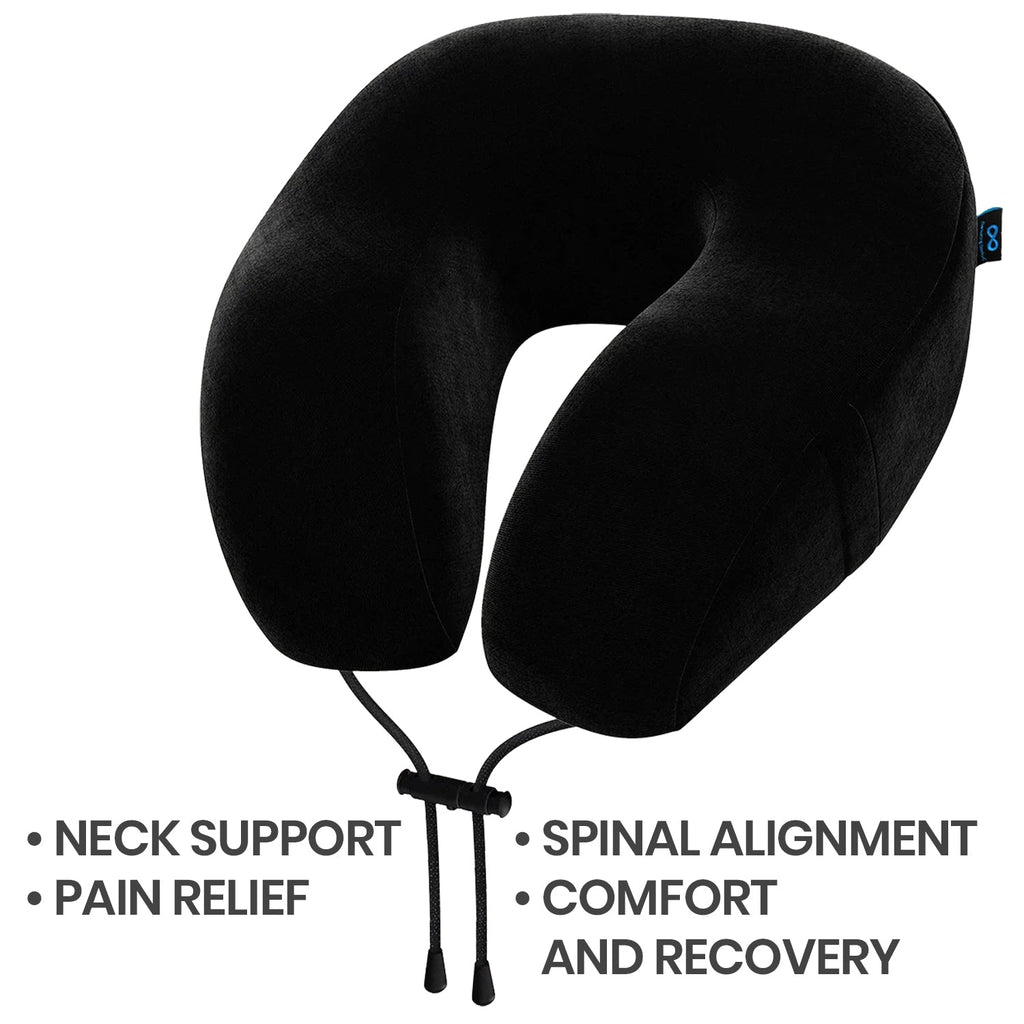 Everlasting Comfort After Herniated Disc Surgery Neck Pillow Black