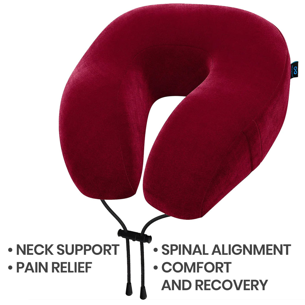 Everlasting Comfort After Herniated Disc Surgery Neck Pillow Red
