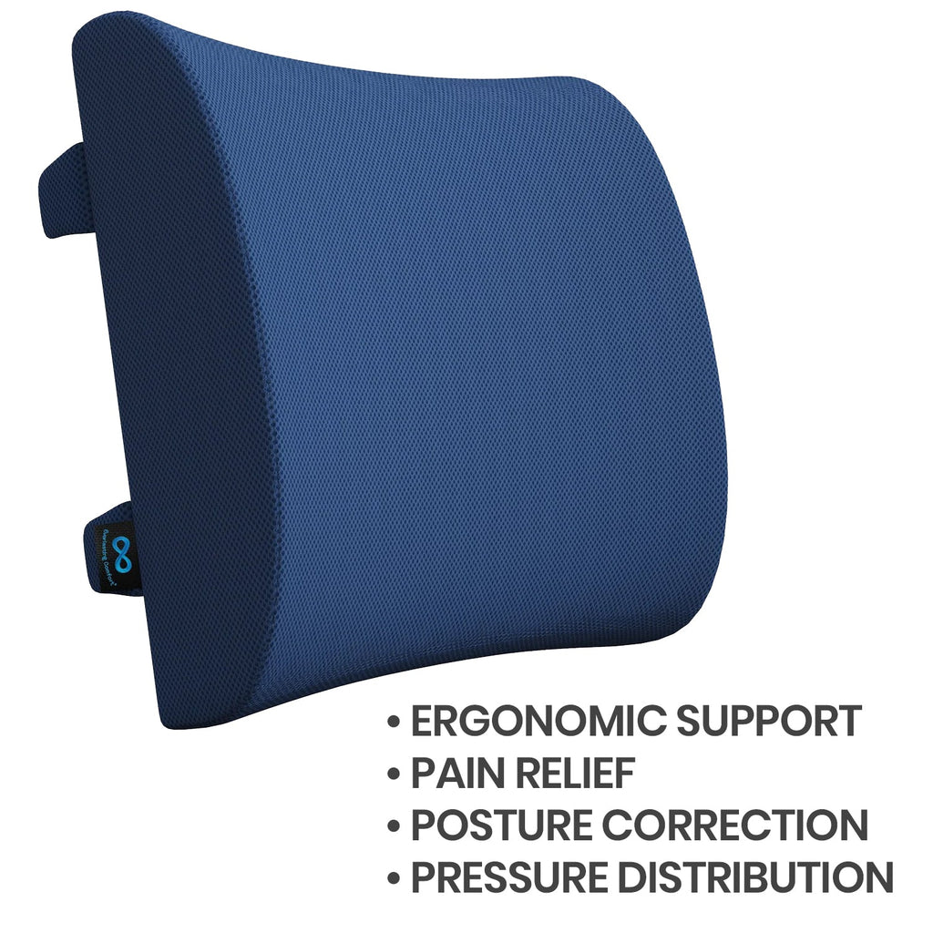 Everlasting Comfort After Spinal Surgery Recovery Back Cushion Navy Blue