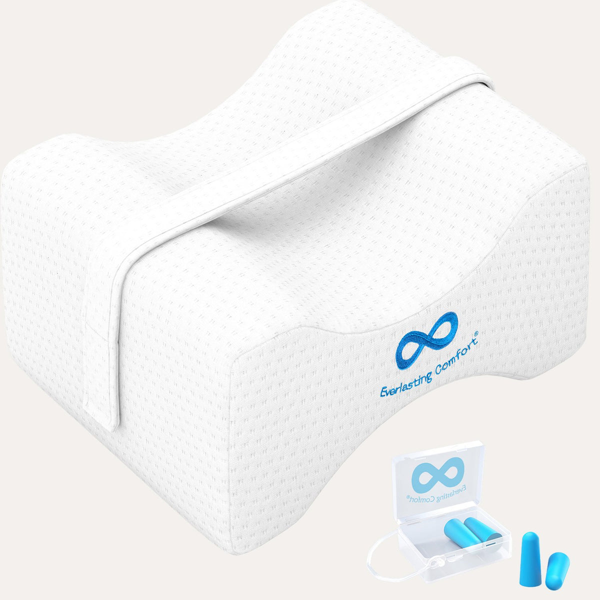 Improve your sleep quality by using a knee pillow while you sleep. - Back  Support Systems