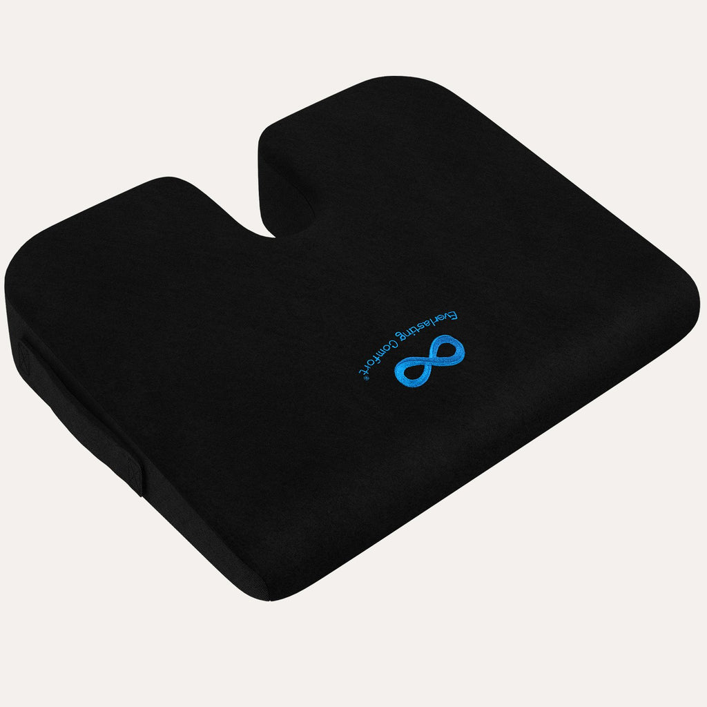 Everlasting Comfort Seat Cushion - Memory Foam Coccyx for Office Chair
